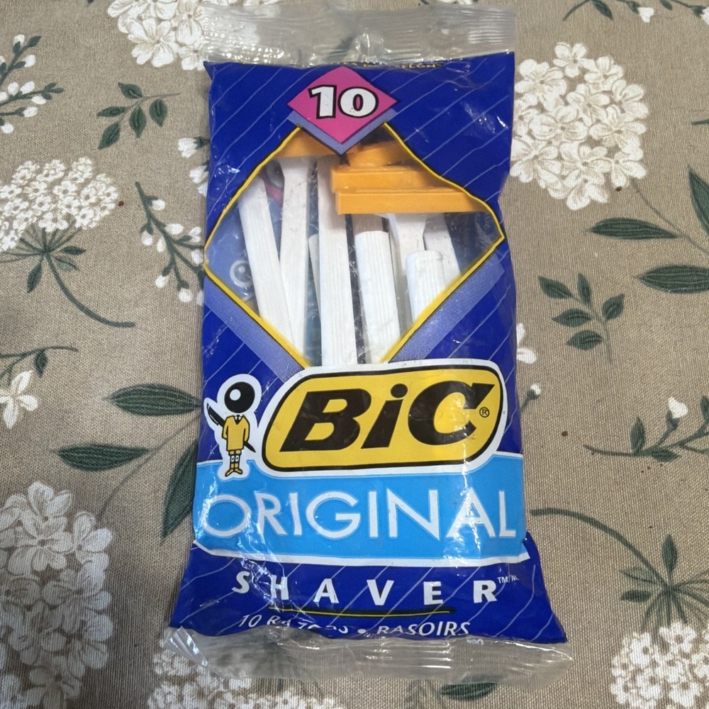 New Vintage 1990's BIC Shaver‎ Original Disposable Razors 10 Pack New Old Stock!
